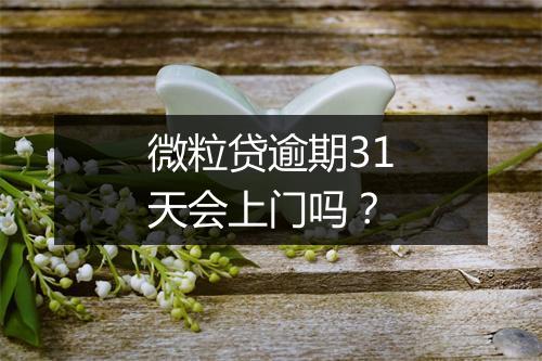 微粒贷逾期31天会上门吗？