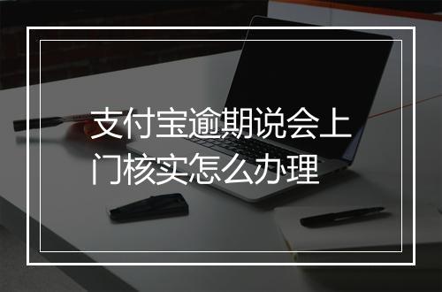 支付宝逾期说会上门核实怎么办理
