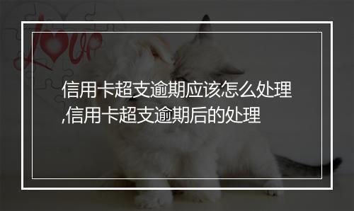 信用卡超支逾期应该怎么处理,信用卡超支逾期后的处理