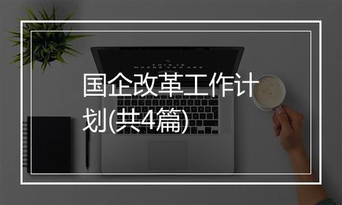 国企改革工作计划(共4篇)