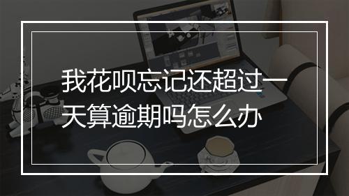 我花呗忘记还超过一天算逾期吗怎么办