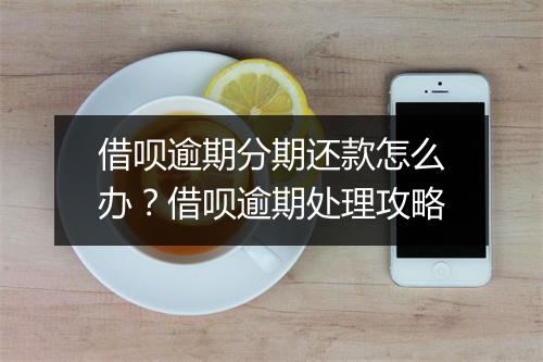 借呗逾期分期还款怎么办？借呗逾期处理攻略