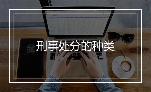 刑事处分的种类