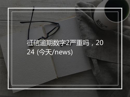征信逾期数字2严重吗，2024 (今天/news)