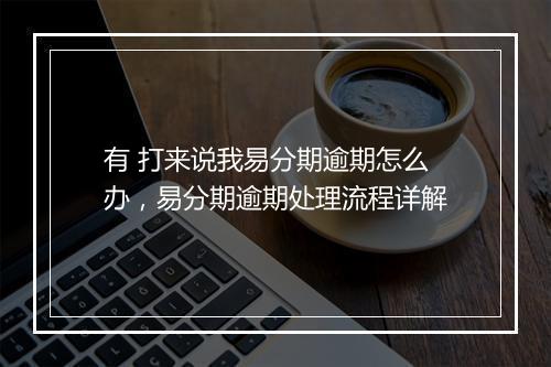 有 打来说我易分期逾期怎么办，易分期逾期处理流程详解