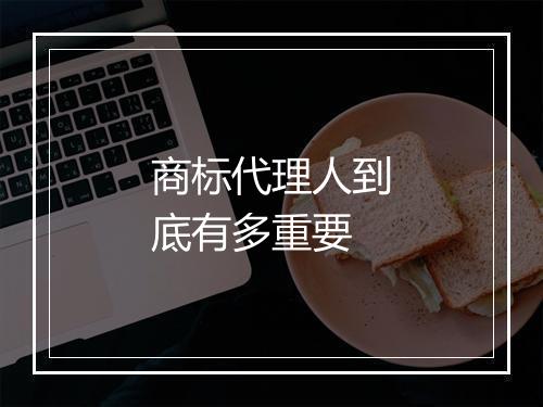商标代理人到底有多重要