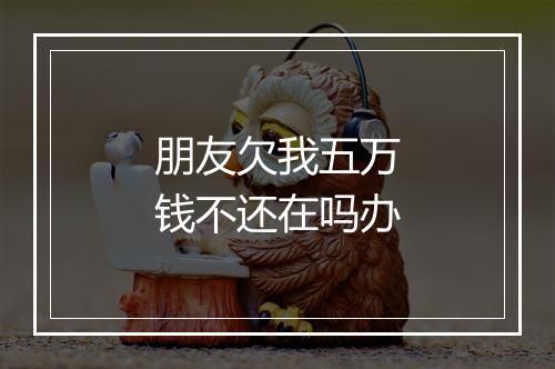 朋友欠我五万钱不还在吗办