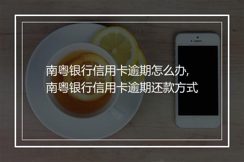 南粤银行信用卡逾期怎么办,南粤银行信用卡逾期还款方式