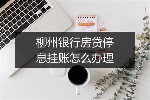 柳州银行房贷停息挂账怎么办理