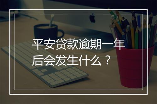 平安贷款逾期一年后会发生什么？