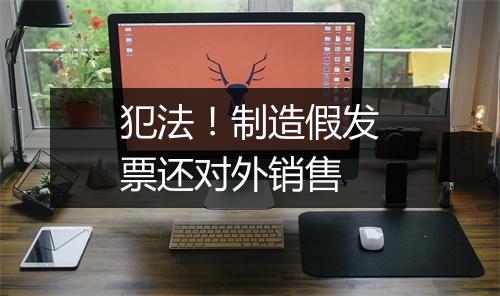 犯法！制造假发票还对外销售