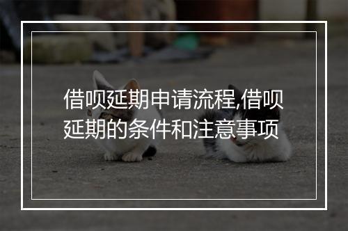 借呗延期申请流程,借呗延期的条件和注意事项