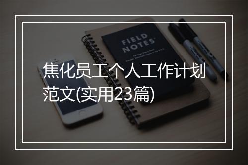 焦化员工个人工作计划范文(实用23篇)