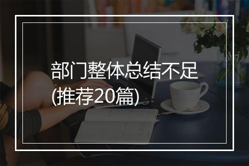 部门整体总结不足(推荐20篇)