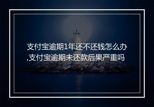 支付宝逾期1年还不还钱怎么办,支付宝逾期未还款后果严重吗