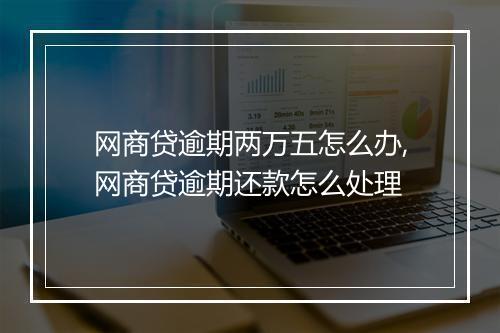 网商贷逾期两万五怎么办,网商贷逾期还款怎么处理
