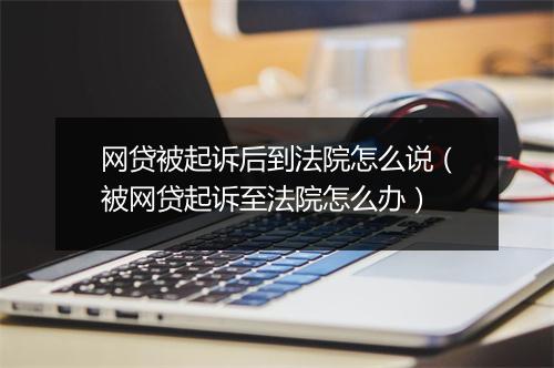 网贷被起诉后到法院怎么说（被网贷起诉至法院怎么办）