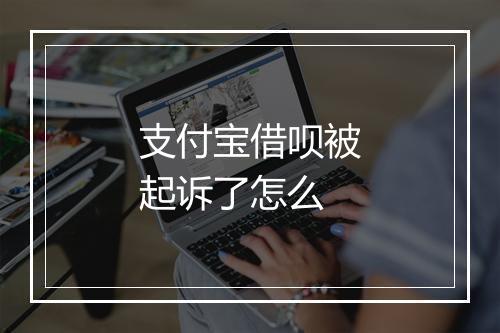 支付宝借呗被起诉了怎么