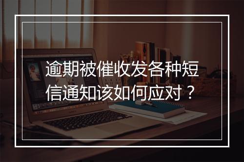 逾期被催收发各种短信通知该如何应对？