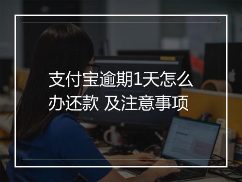支付宝逾期1天怎么办还款 及注意事项