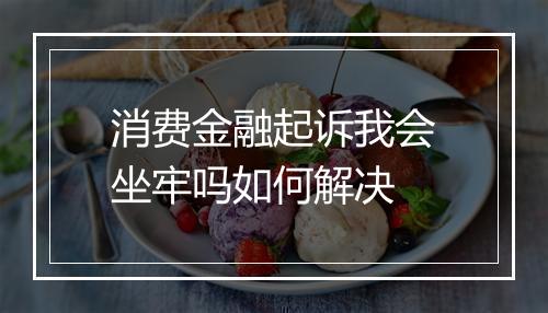消费金融起诉我会坐牢吗如何解决