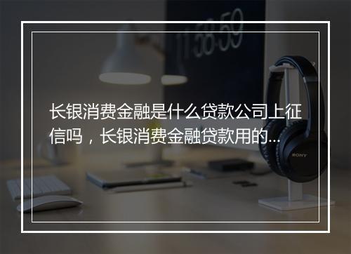 长银消费金融是什么贷款公司上征信吗，长银消费金融贷款用的什么app