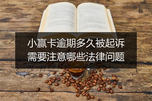 小赢卡逾期多久被起诉需要注意哪些法律问题