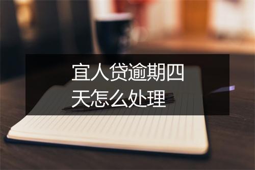 宜人贷逾期四天怎么处理
