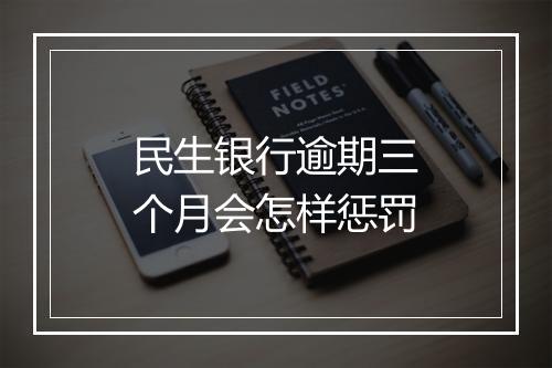 民生银行逾期三个月会怎样惩罚