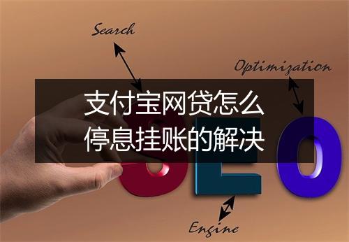 支付宝网贷怎么停息挂账的解决