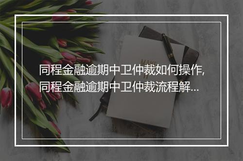 同程金融逾期中卫仲裁如何操作,同程金融逾期中卫仲裁流程解析