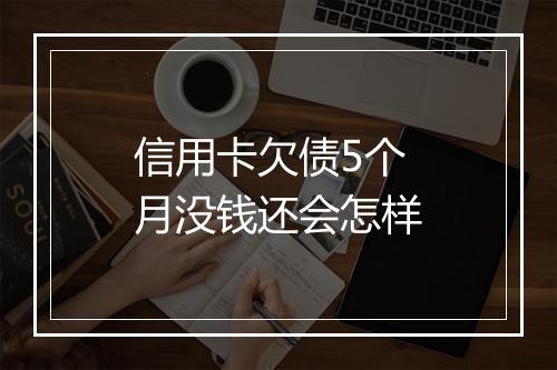 信用卡欠债5个月没钱还会怎样
