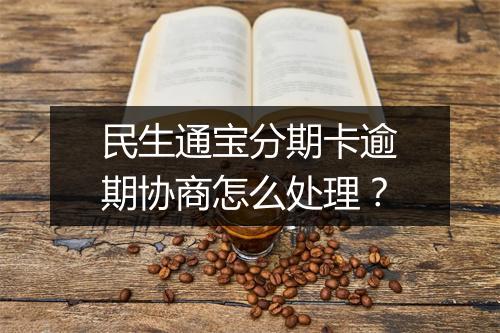 民生通宝分期卡逾期协商怎么处理？