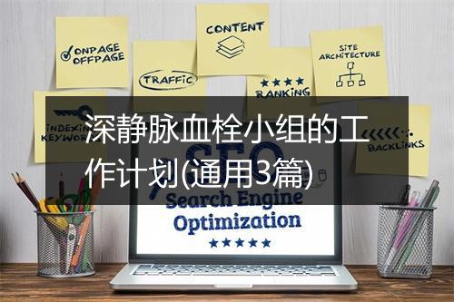 深静脉血栓小组的工作计划(通用3篇)