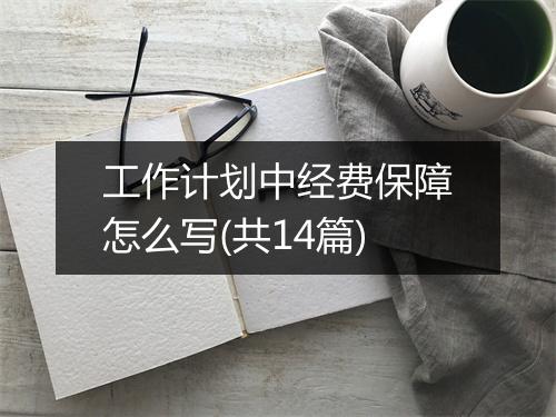 工作计划中经费保障怎么写(共14篇)