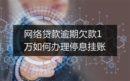 网络贷款逾期欠款1万如何办理停息挂账