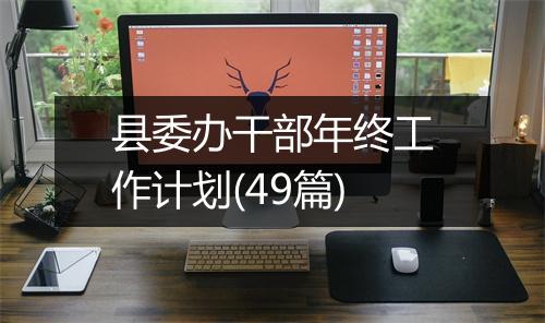 县委办干部年终工作计划(49篇)