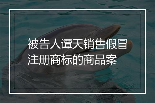 被告人谭天销售假冒注册商标的商品案