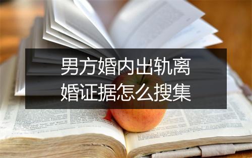 男方婚内出轨离婚证据怎么搜集