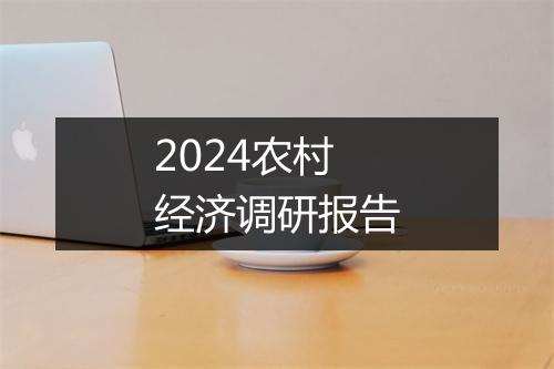 2024农村经济调研报告