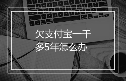 欠支付宝一千多5年怎么办