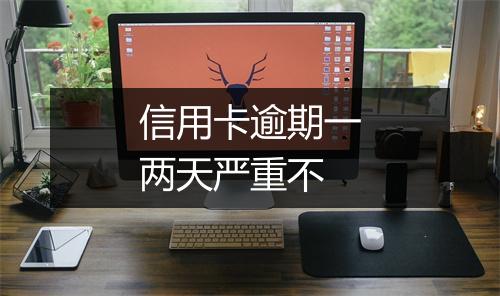 信用卡逾期一两天严重不