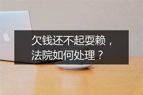 欠钱还不起耍赖，法院如何处理？