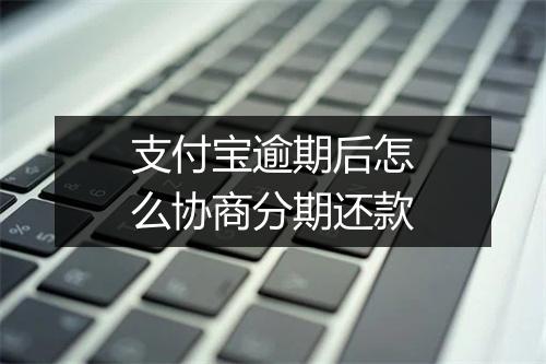 支付宝逾期后怎么协商分期还款