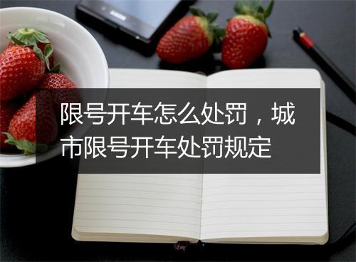 限号开车怎么处罚，城市限号开车处罚规定