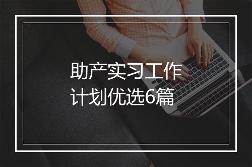 助产实习工作计划优选6篇