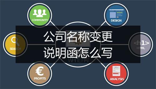 公司名称变更说明函怎么写
