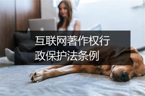 互联网著作权行政保护法条例