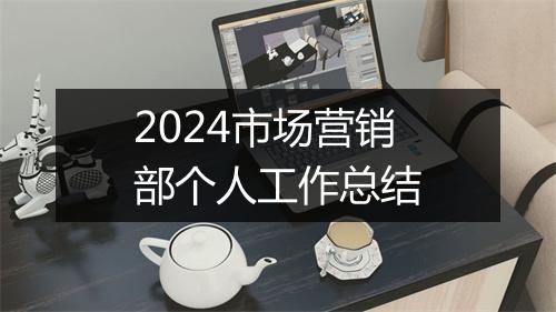 2024市场营销部个人工作总结