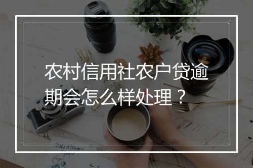 农村信用社农户贷逾期会怎么样处理？
